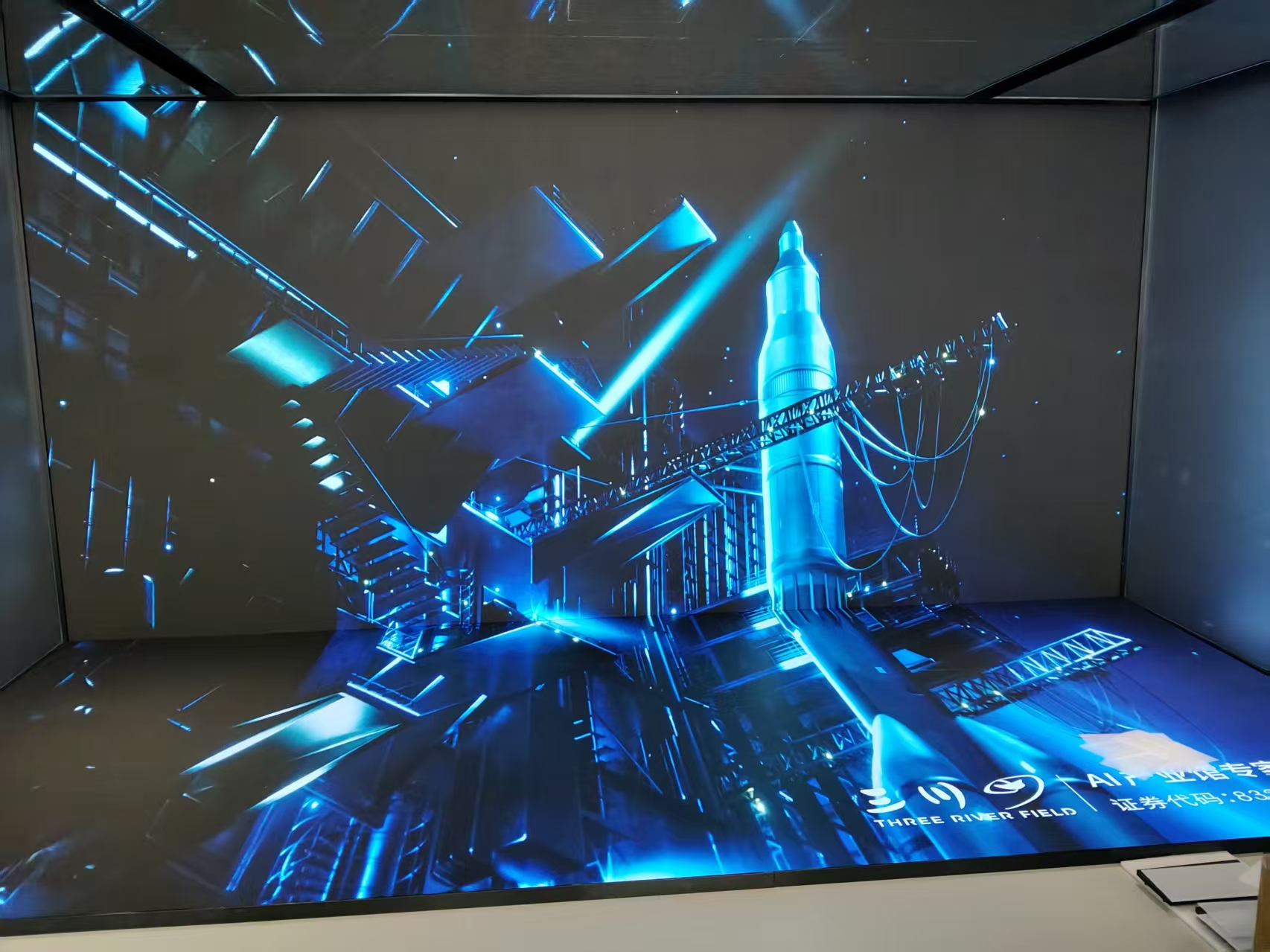 广州多视角科技展厅 P1.86 墙地一体 LED 显示屏控制系统项目