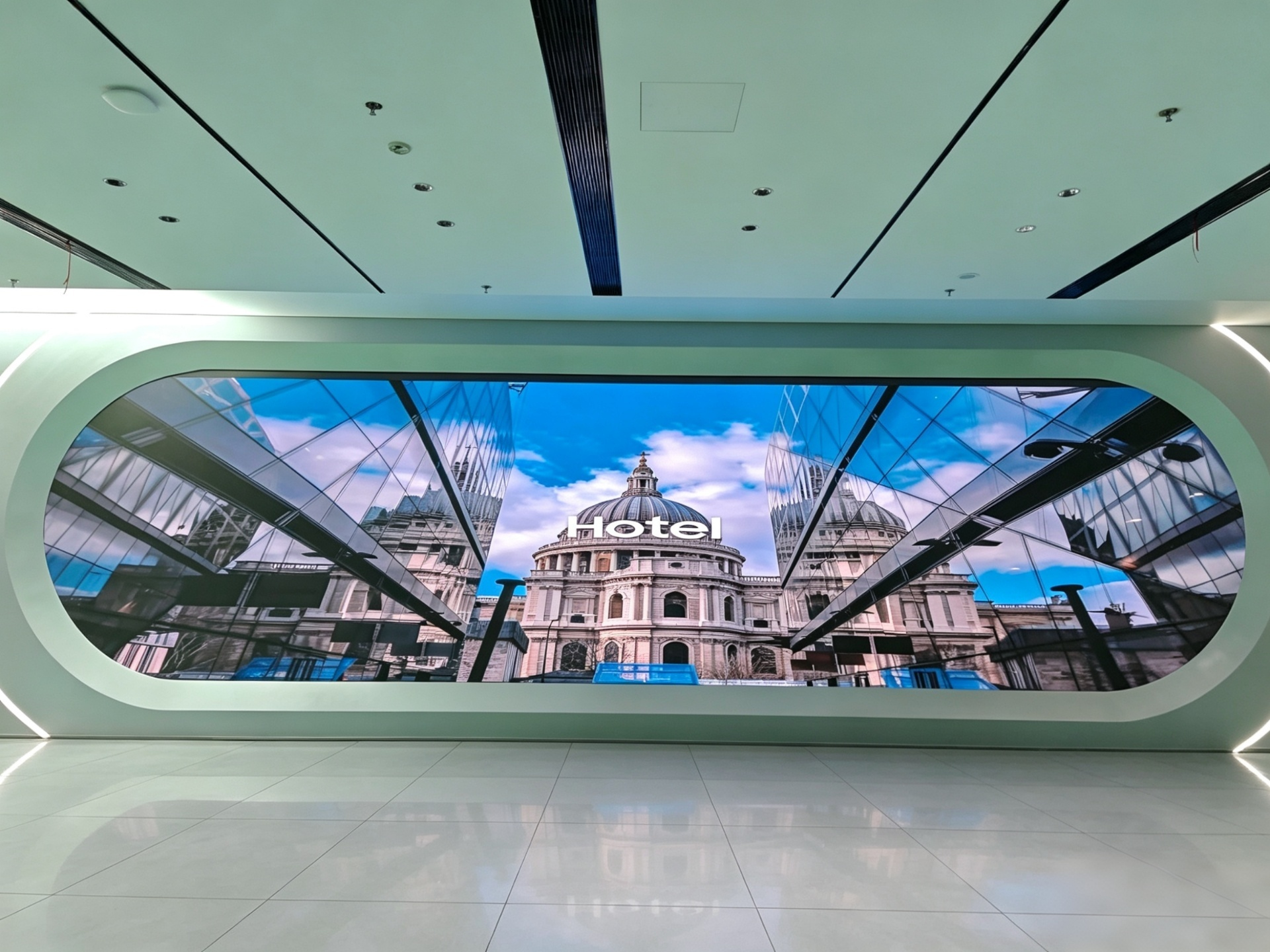 衢州工业大厦展厅高清无波纹 LED 展示项目